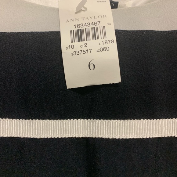 New Ann Taylor Navy and White Stripe Dress - Picture 3 of 4
